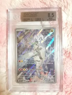 2025 POKEMON N'S RESHIRAM BGS 8.5 JOURNEY TOGETHER ILLUSTRATION RARE 167 PSA CGC - Image 1