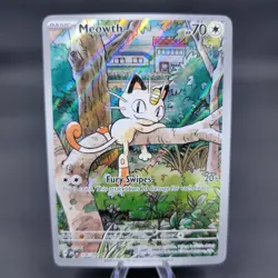 Pokemon TCG Meowth 106/094 IR Phantasmal Flames Near Mint Holo - Image 1