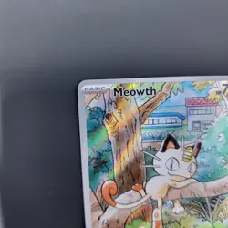 Pokemon TCG Meowth 106/094 IR Phantasmal Flames Near Mint Holo - Image 4