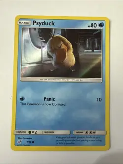 Pokemon TCG: Psyduck (Holo Common) 7/18 Detective Pikachu Holo Rare - Image 1