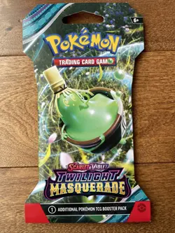 🔥 SLEEVED Pokemon Scarlet & Violet Twilight Masquerade Booster Pack - Image 1