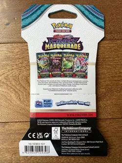 🔥 SLEEVED Pokemon Scarlet & Violet Twilight Masquerade Booster Pack - Image 2