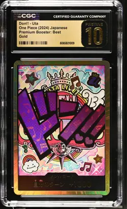 2024 One Piece Japanese DON!! Uta Gold Premium Booster PRB CGC PRISTINE 10 - Image 1