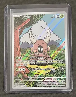 Pokemon Pinsir Illustration Rare Full Art Holo Card Sv06 168/167 HP 110 - Image 3
