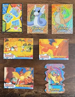 MINT Topps Limited Edition Pokemon Cards - Pikachu's Vacation, TV Animation, Etc - Image 3