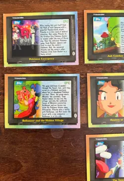 MINT Topps Limited Edition Pokemon Cards - Pikachu's Vacation, TV Animation, Etc - Image 4