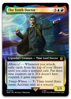 The Tenth Doctor (Extended Art) #446 (Foil) (NM) Doctor Who WHO Magic MTG - Image 1