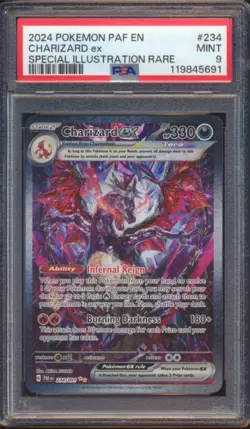 2024 POKEMON PALDEAN FATES CHARIZARD EX #234 SIR PSA 9! - Image 1