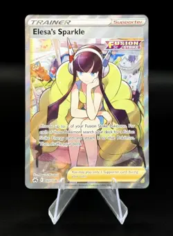 Elesa's Sparkle 147/159 Pokemon Full Art Rare Crown Zenith Near Mint - Image 1