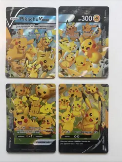 ULTRA RARE Pikachu V-Union 4-Card Set Pokemon SWSH139-142 Holo Black Star Promo - Image 1