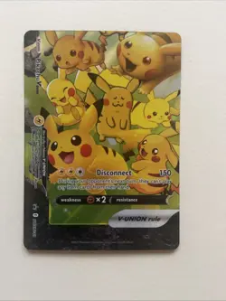 ULTRA RARE Pikachu V-Union 4-Card Set Pokemon SWSH139-142 Holo Black Star Promo - Image 4