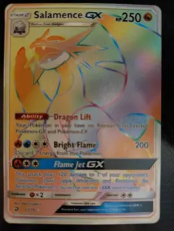 POKEMON TCG Salamence GX Dragon Majesty 73/70 Holo Rainbow - NM - Image 2
