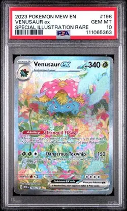 Venusaur EX 198/165 SIR Pokemon Scarlet & Violet 151 PSA 10 - Image 1