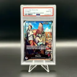 PSA 10 Shanks OP09-001 Magazine English One Piece Card - Image 1