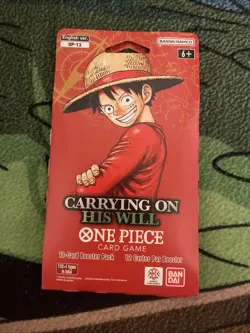 One Piece Carrying On His Will OP-13 Sleeved Booster Packs NEW SEALED - Image 1