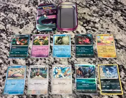 Pokemon Trading Galar Power Mini Tin, Dragapult, 50 Mixed All HALO Cards - Image 4
