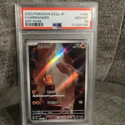 PSA 10 Charmander AR 168/165 SV2a Pokemon Card 151 - Pokemon Card Japanese 2023 - Image 1