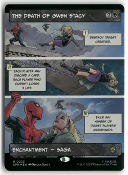 The Death of Gwen Stacy (Borderless) R Marvel's Spider-Man 223 NM - Foil - Image 1