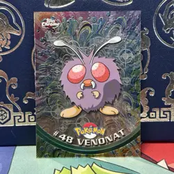 2000 Topps Chrome Pokemon #48 Venonat TV Animation Edition Holo NM - Image 1