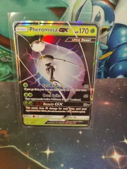 Pokemon TCG Pheromosa GX - SM66 SM Black Star Promo SM66 Holo Promo - Image 1