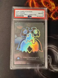 2000 TOPPS POKEMON THE MOVIE FIRST APPEARANCE BELLOSSOM # 3 Of 6 Holo💎PSA 8💎 - Image 1