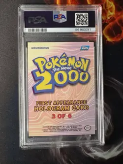 2000 TOPPS POKEMON THE MOVIE FIRST APPEARANCE BELLOSSOM # 3 Of 6 Holo💎PSA 8💎 - Image 2