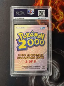 2000 Pokemon First Appearance Elekid The Movie 4 Of 6 Holo Topps Series 1 PSA 8 - Image 2