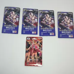 One Piece Lot Of 5 (4) Azure Sea's Seven English OP-14 And (1)Heroines Edition - Image 1