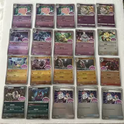 20 Pokemon TCG Chinese Gem Vol 3 Bundle Lot Cards Stamps Cubone Meowth Mimikyu - Image 1