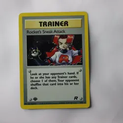 Rocket's Sneak Attack 16/82 - 1ed Team Rocket Holo NM Pokemon card - HD Photos - Image 1