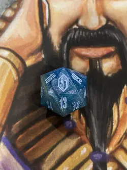 MTG Final Fantasy Gift Bundle Crystal Blue Oversized D20 Die Spin Down Counter - Image 2