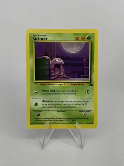 Pokemon TCG - Grimer Fossil 48/62 - Regular Unlimited Common - Mint Condition - Image 1