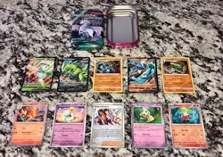 Pokemon Trading Galar Power Galarian Rapidash Mini Tin, 50 Mixed All HALO Cards - Image 1