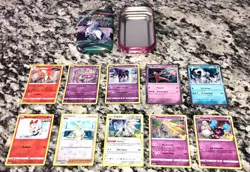 Pokemon Trading Galar Power Galarian Rapidash Mini Tin, 50 Mixed All HALO Cards - Image 3