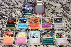 Pokemon Trading Galar Power Galarian Rapidash Mini Tin, 50 Mixed All HALO Cards - Image 4