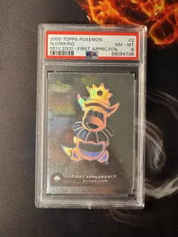 Topps Series 1 Pokemon First Appearance # 2 Of 6 Super Holo Rare Slowking PSA 8 - Image 1