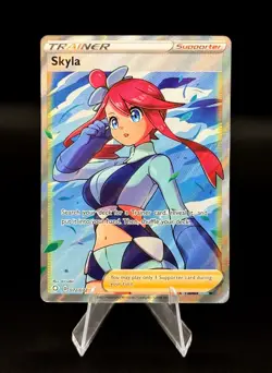 Pokemon Card TCG Skyla 072/072 Rare Full Art Trainer Shining Fates Near Mint - Image 1