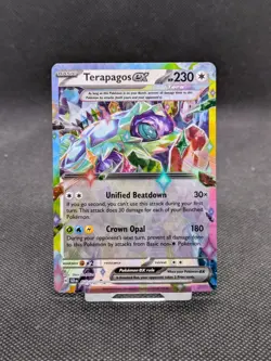 Pokemon Card Terapagos ex 128/142 Stellar Crown Double Rare NM/M - Image 1