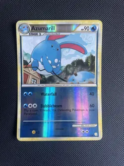Azumarill 2/123 Reverse Holo HeartGold SoulSilver Base Pokemon Card LP/NM - Image 1