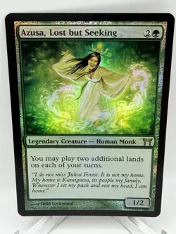Magic The Gathering MTG Azusa, Lost but Seeking Champions of Kamigawa FOIL #201 - Image 1