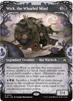 Wick, the Whorled Mind (Foil, Showcase #314, NM) Bloomburrow (BLB), MTG - Image 1