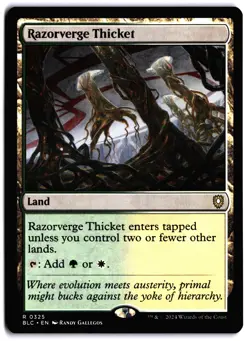 Razorverge Thicket NM BLC Commander: Bloomburrow MTG - Image 1