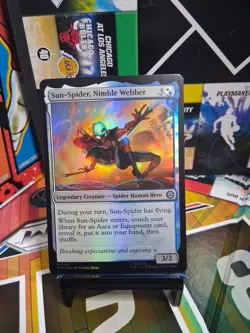 Magic the Gathering Sun-Spider, Nimble Webber Foil, - 0154 - NM - Image 1