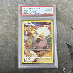 2022 Pokemon Full Art Rockruff Silver Tempest TG07/TG30 PSA Gem Mint 10 ENG - Image 1
