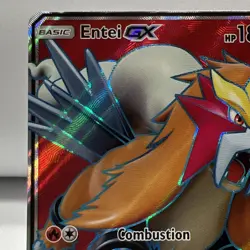 2017 Pokemon TCG Shining Legends Entei GX 71/73 Full Art UR NM One Owner - Image 2