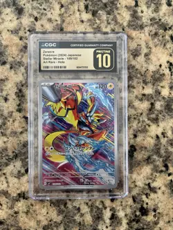Pokemon Zeraora 109/102 Sv7: Stellar Miracle CGC Pristine 10 2024 Art Rare Holo - Image 1