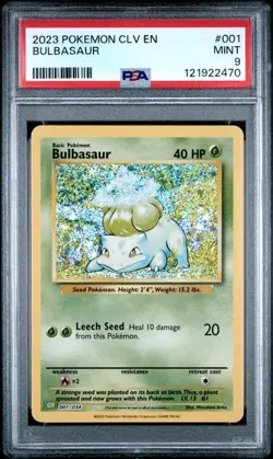 Bulbasaur #1 - Pokemon Classic Collection Venusaur & Lugia Deck - PSA 9 - Image 1
