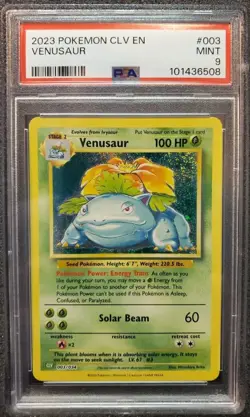 2023 Pokemon Venusaur Holo CLV EN - PSA 9 Mint - Image 1