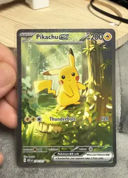 Pikachu EX 276/217 SIR Ascended Heroes Pokemon English Fresh Pulled Sleeved Mint - Image 1