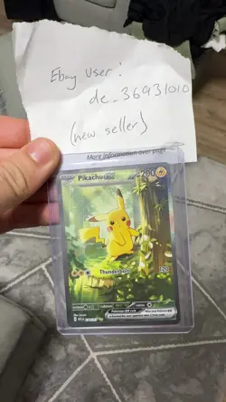 Pikachu EX 276/217 SIR Ascended Heroes Pokemon English Fresh Pulled Sleeved Mint - Image 2